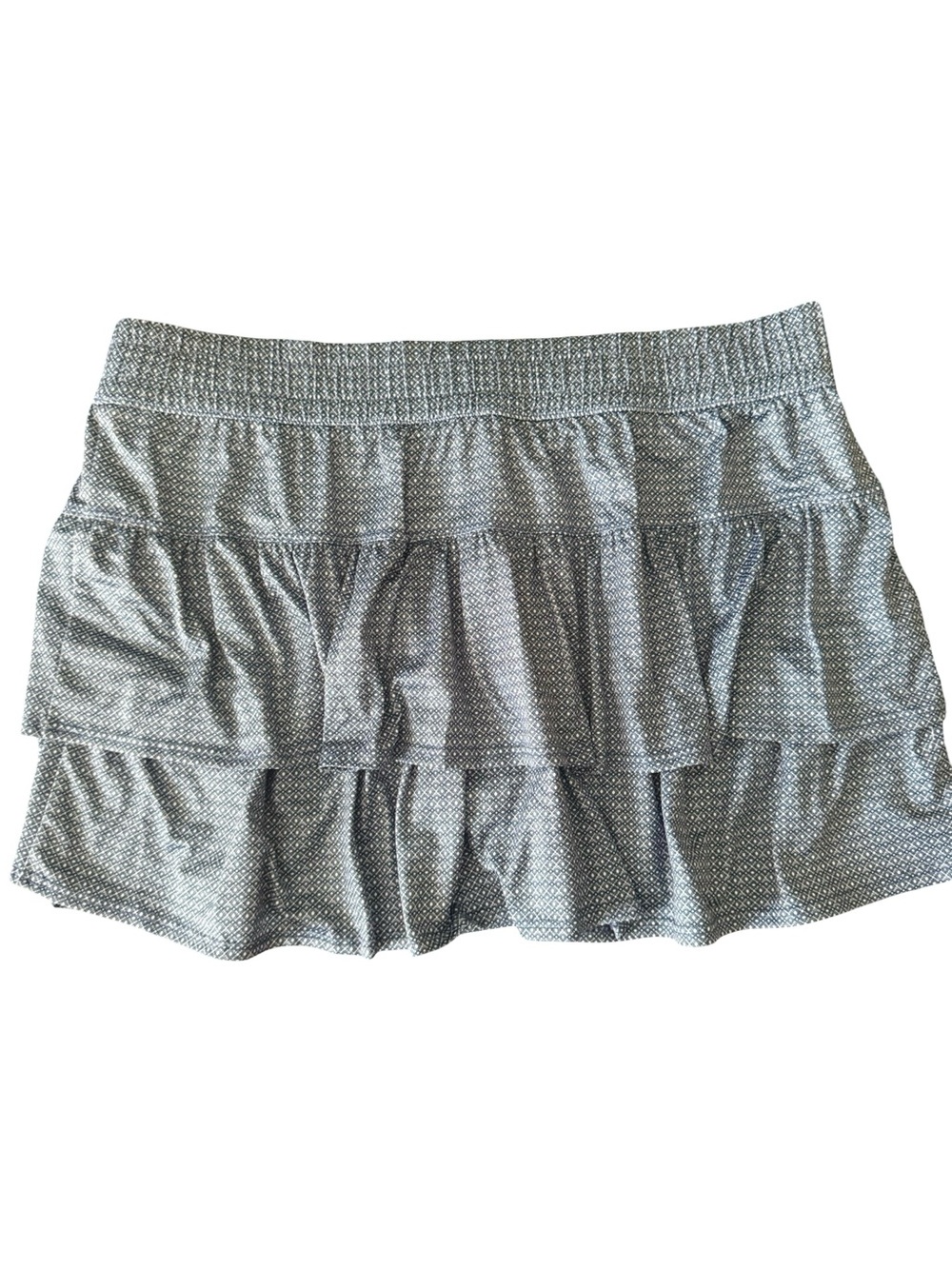 Lucky in Love Blue Tiered Ruffle Tennis Golf Skort Built In Shorts Women's Large